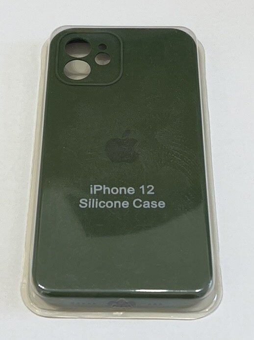 Чохол Silicone Case Copy Apple iPhone 12 Square Army Green, 18