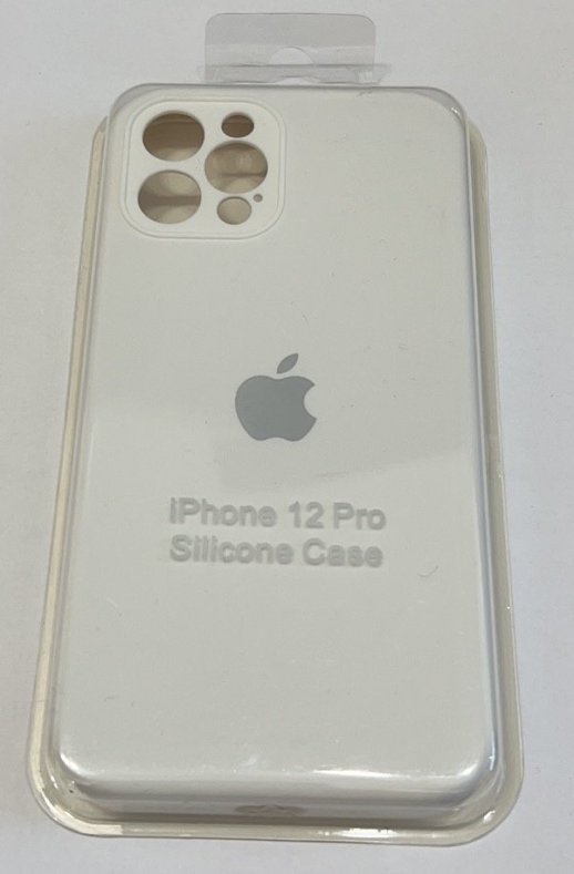 Чохол Silicone Case Copy Apple iPhone 12 Pro Square Black, 01