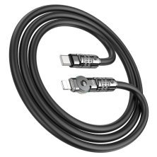 USB-C кабель HOCO U118 Type-C - Lightning ЧОРНИЙ