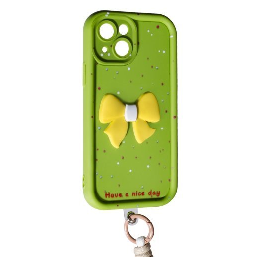 Чохол Lucky Bow Case для Apple iPhone 15 Green