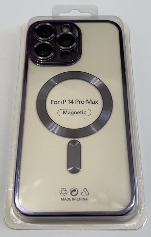 Case Magsafe With Frame for Apple Iphone 14 ProMax Midnight