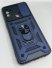 Armor Case With Curtain for Oppo A32/A33/A53 4G Dark Blue