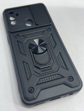 Armor Case With Curtain for Oppo A32/A33/A53 4G Dark Blue