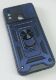 Armor Case With Curtain for Tecno Spark 6 Go Dark Blue