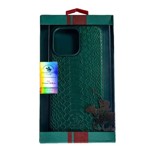 Накладка Santa Barbara Snake для Apple iPhone 15 Pro Green