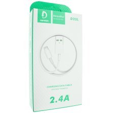 Кабель USB Denmen D22L USB - Lightning (2,4A)