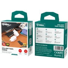 Мережевий зарядний пристрій INKAX HC-04 PD 3.1A 20W + USB кабель Type-C to Type-C
