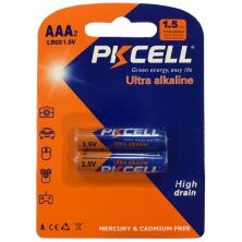 Батарейка AAA лужна PKCELL LR03 1.5V, 2 штуки блистер