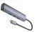 Перехідник BOROFONE DH12 HUB з Type-C на 4 USB 3.0, 20 см, сірий