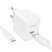 СЗУ HOCO CS11A (1USB) + USB - Type-C (28pc) (белый)