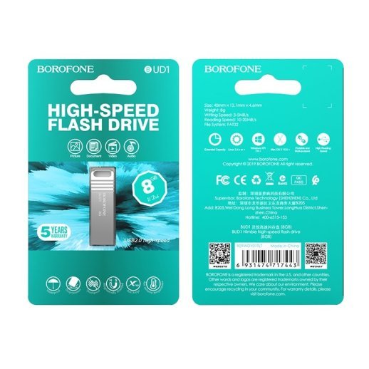 Флешка BOROFONE BUD1 8Gb