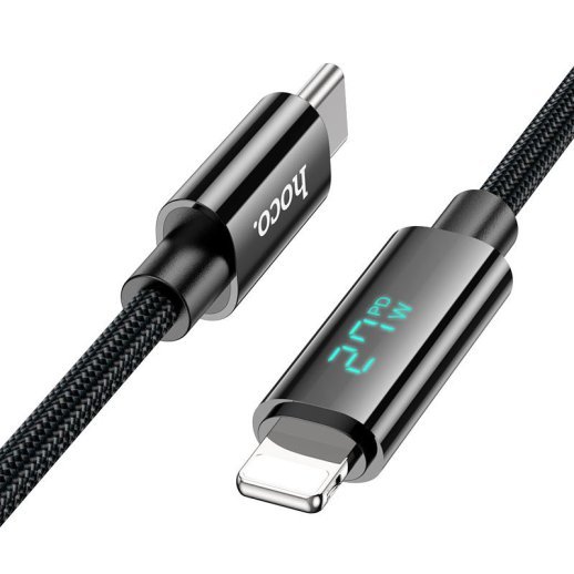 USB-C кабель HOCO U125 Type-C - Lightning чорний