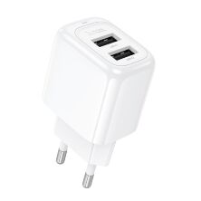 Мережевий зарядний пристрій HOCO CS51A 2USB 2.4A, білий