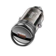 Автомобільний зарядний пристрій HOCO Z53A PD 30W + QC3.0, чорний