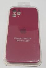 Чохол Silicone Case Copy Apple iPhone 11 Pro Max Square Maroon, 05