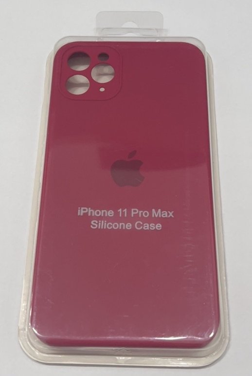 Чохол Silicone Case Copy Apple iPhone 11 Pro Max Square Maroon, 05