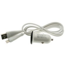 Автомобільний зарядний пристрій WUW T21 MINI + USB Lightning ЧОРНИЙ