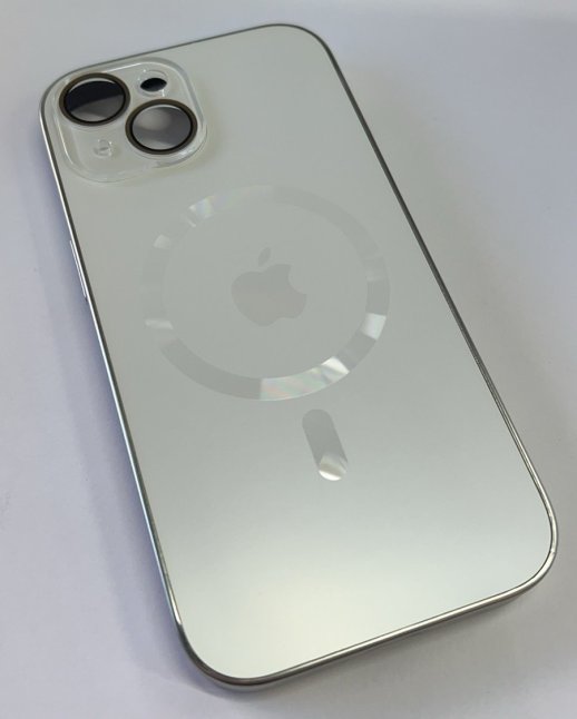 Чехол AG-ACRYLICS Magsafe for Apple Iphone 15 White Titanium