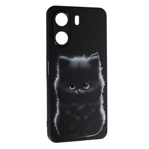 Накладка Fashion Mix для Xiaomi Redmi 13C/Poco C65 Black Cat
