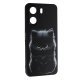 Накладка Fashion Mix для Xiaomi Redmi 13C/Poco C65 Black Cat