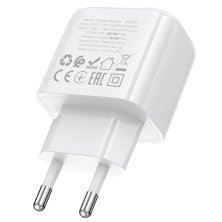 Мережевий зарядний пристрій BOROFONE BAS43A TYPE-C PD 20W, білий