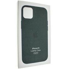 Задня накладка Leather Case magsafe Copy quality APPLE iPhone 15 6.1"