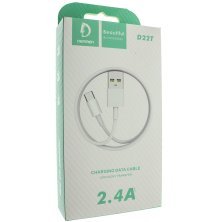 Кабель USB Denmen D22T USB - Type-C (2,4A)