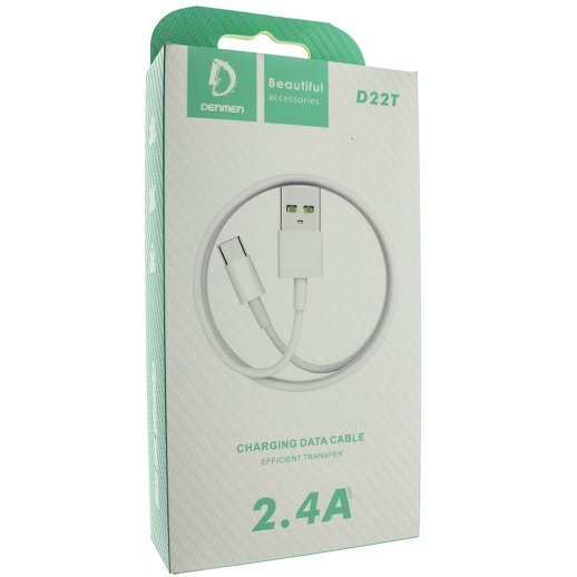 Кабель USB Denmen D22T USB - Type-C (2,4A)