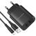 Мережевий зарядний пристрій Borofone BN2 2*USB 2,1A + кабель USB - Lightning, чорний