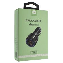 Автомобільний зарядний пристрій WUW C100 2 USB 2.1A QC 3.0 QUICK CHARGING (36)