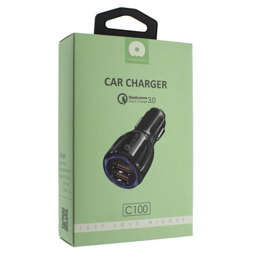 Автомобільний зарядний пристрій WUW C100 2 USB 2.1A QC 3.0 QUICK CHARGING (36)