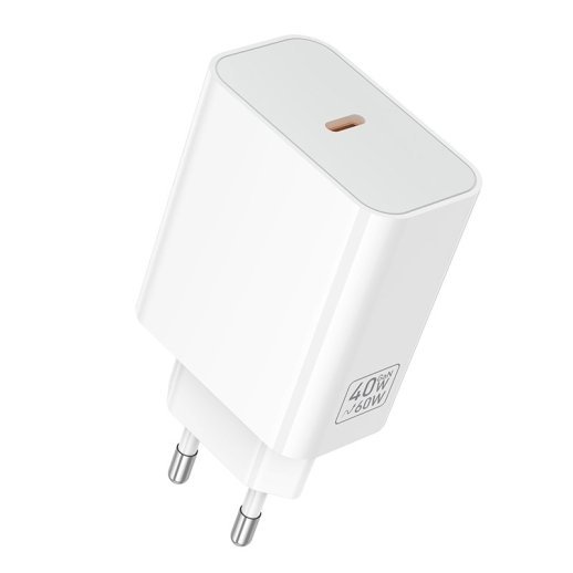 Сетевое зарядное устройство HOCO C162A TYPE-C PD 40W, белый