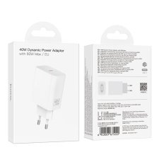 Сетевое зарядное устройство HOCO C162A TYPE-C PD 40W, белый