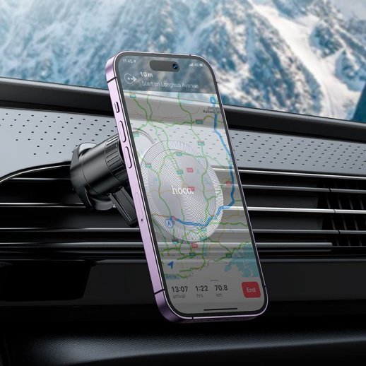 Автомобільний тримач HOCO H23 магнітний, чорно-сірий