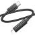 USB-C кабель HOCO U127 Type-C - Lightning чорний