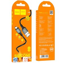 USB кабель HOCO X86 USB - micro USB, 1 метр, чорний