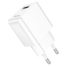 Мережевий зарядний пристрій HOCO C98A USB QC3.0, білий