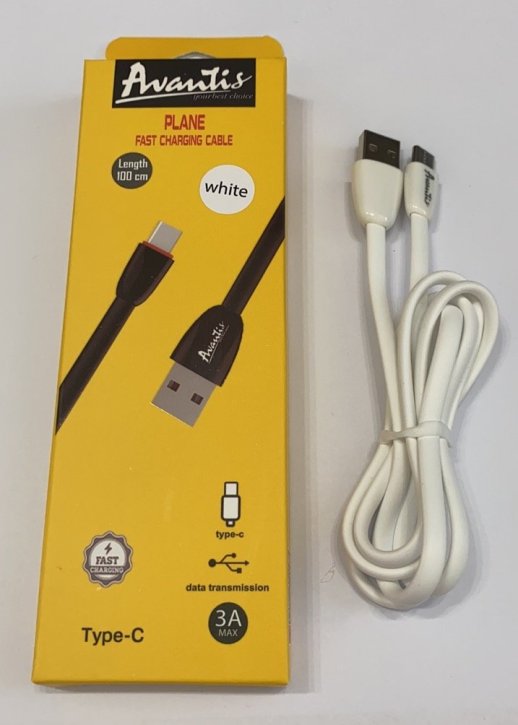 USB Cable Avantis A-25t Plane Type-C Чорний