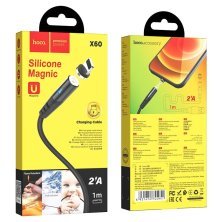 USB кабель HOCO X60 USB - Lightning 2.4A 1 метр, чорний