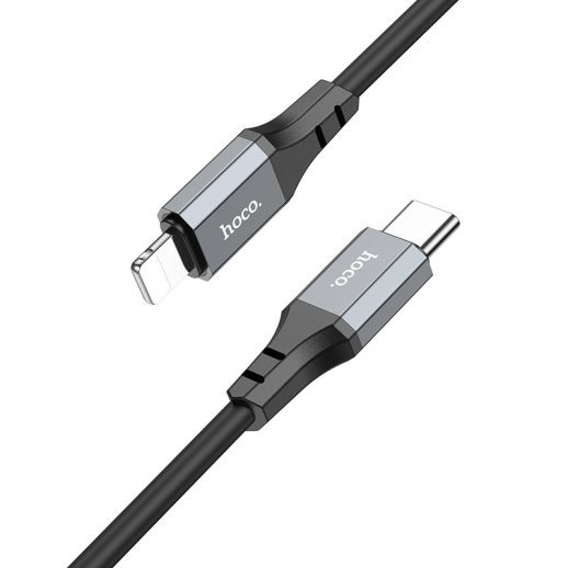 USB-C кабель HOCO X86 Type-C - Lightning, 1 метр, чорний