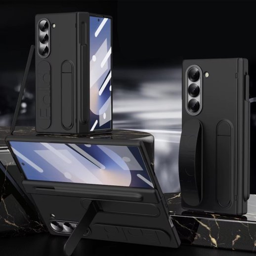 Чохол Stand Wrist Strip Case для Samsung Fold 7 Black