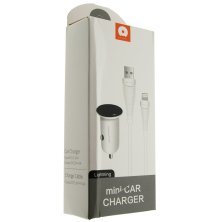 Автомобільний зарядний пристрій WUW T21 MINI + USB Micro-USB БІЛИЙ