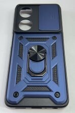 Armor Case With Curtain for Oppo A98 5G Dark Blue