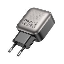 Мережевий зарядний пристрій BOROFONE BAS54A TYPE-C PD 20W + USB QC3.0, чорний