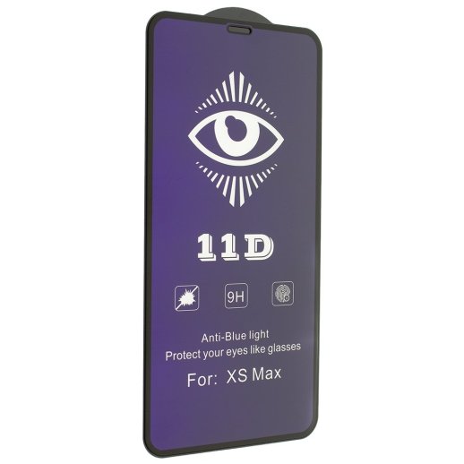 Захисне скло 11D BLUE LIGHT APPLE IPHONE XS MAX | 11 PRO MAX ЧОРНИЙ