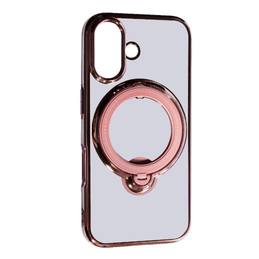 Накладка TPU With Stand для Apple iPhone 16 Pink