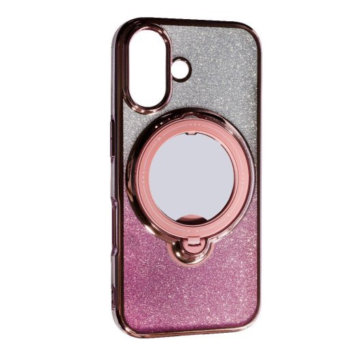 Накладка TPU With Stand для Apple iPhone 16 Pink