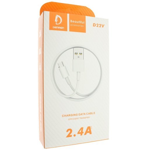 Кабель USB Denmen D22V USB - micro USB (2,4A)