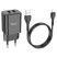 Мережевий зарядний пристрій HOCO N25 2*USB 2,1A + кабель USB - Lightning, чорний