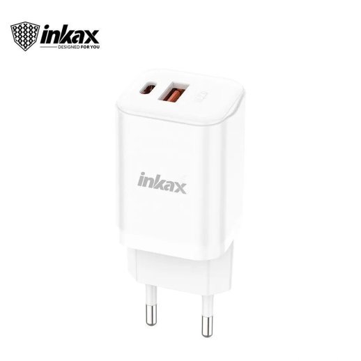 Мережевий зарядний пристрій INKAX HC-05 1 USB QC 3.0 18W / 1 TYPE-C PD 20W